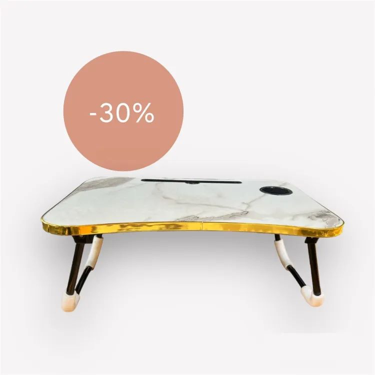 New Wood Portable Laptop Table Foldable Dormitory Bed Laptop Desk Book Reading Tray Cup slot Bed Table For Computer Notebooks